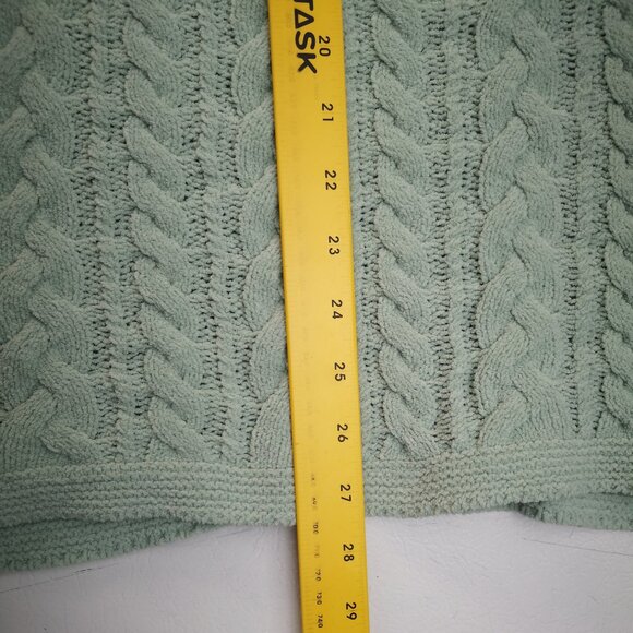 J. Jill Ladies Size XS Light Green Cable Stitch Loose Fit Sweater - Picture 9 of 9